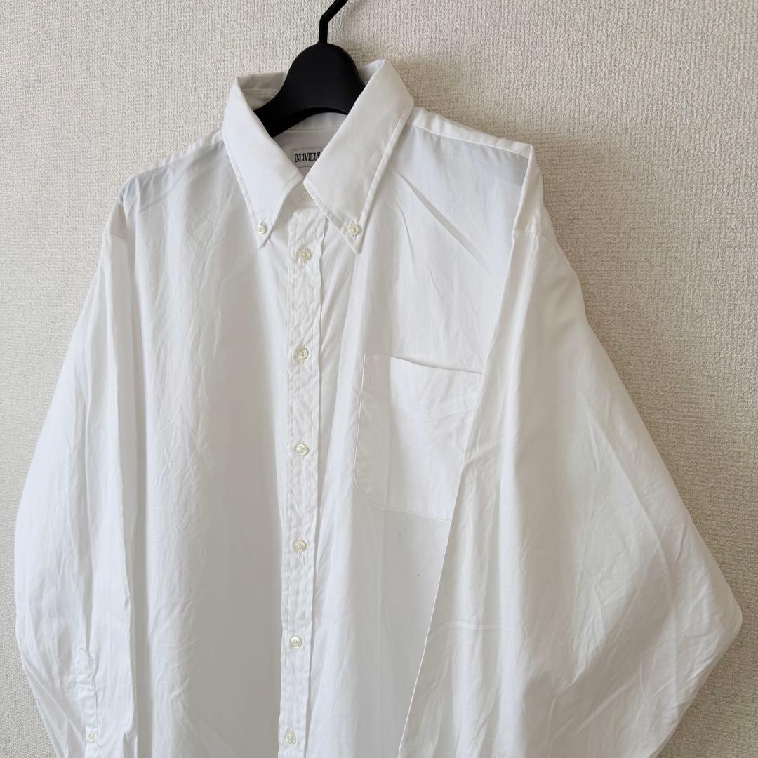 極美品 INDIVIDUALIZED SHIRTS B.Dシャツ ホワイト XL