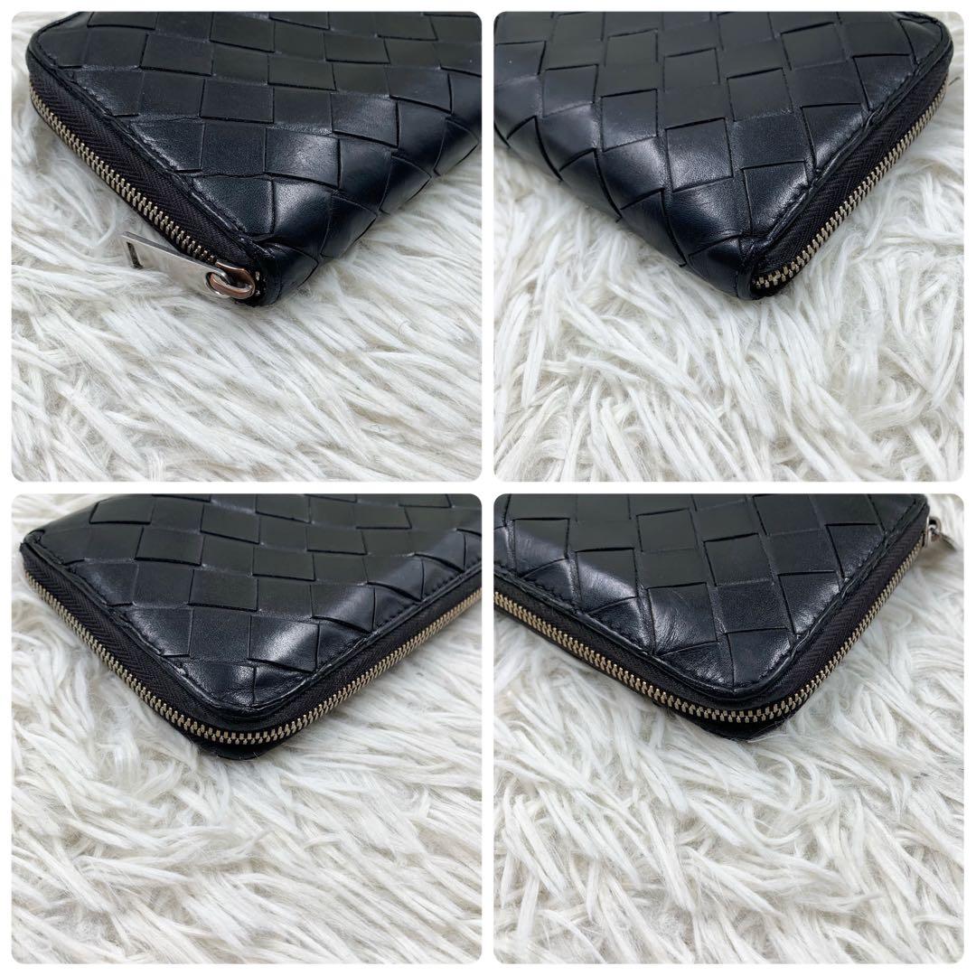 【✨現行✨】ボッテガヴェネタ 長財布 マキシイントレチャート ブラック RFID