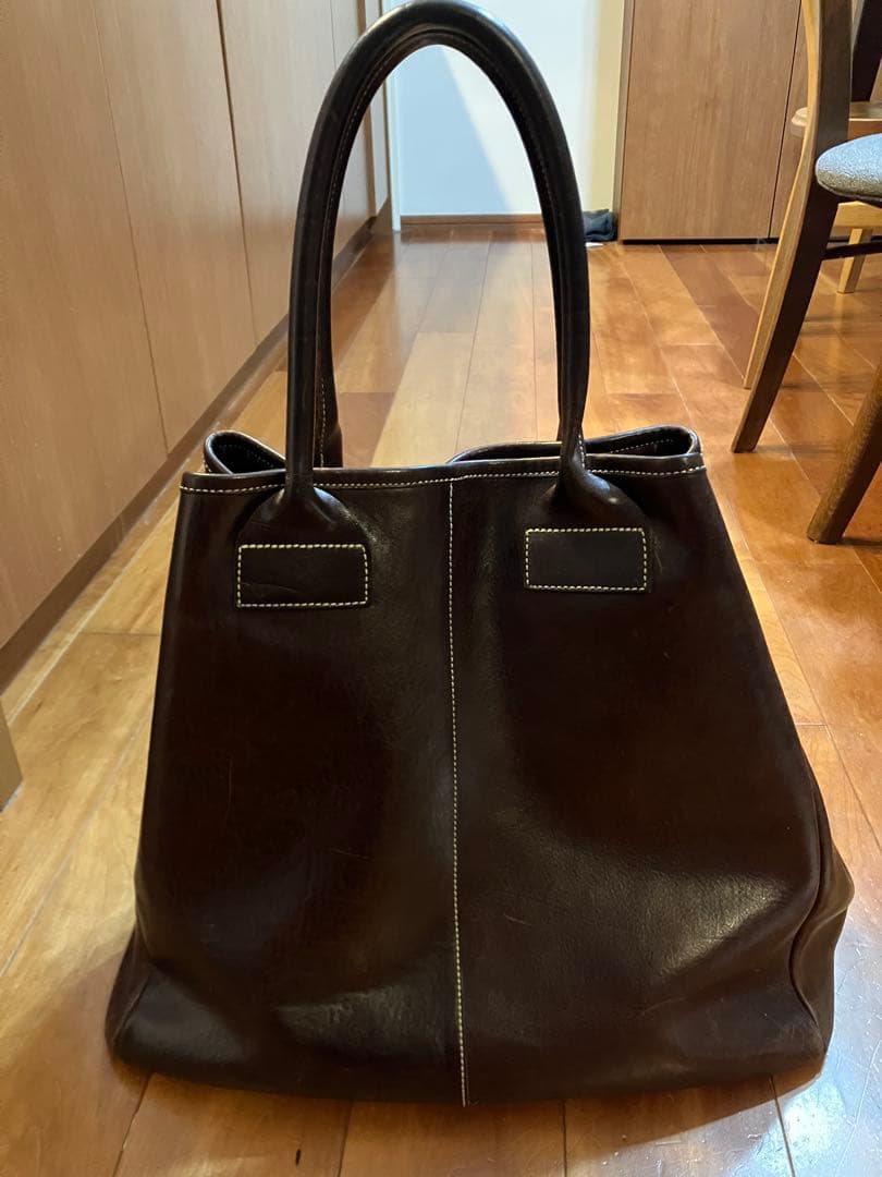 TMT 初期 レザー トート バッグ 裏地アロハ生地