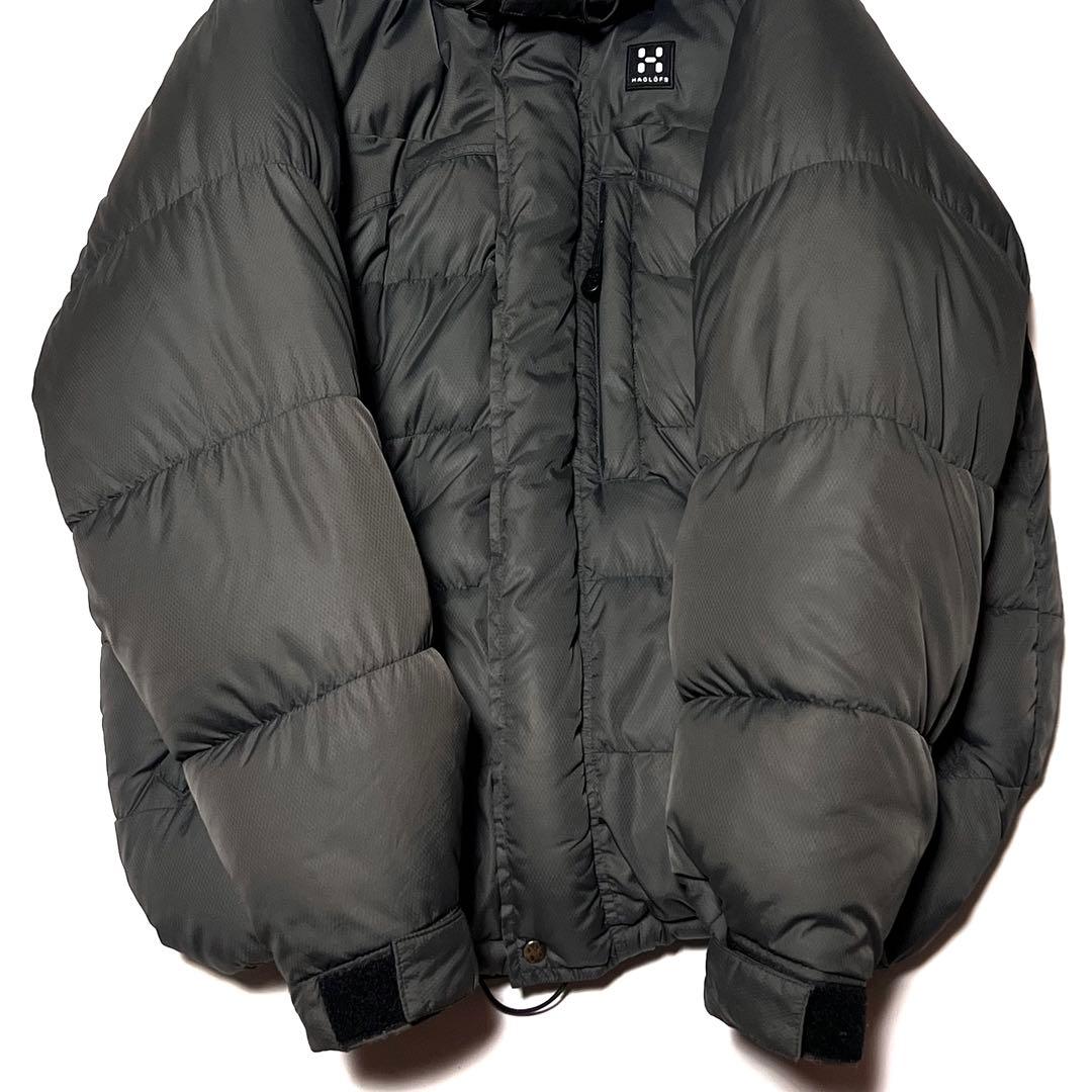 Haglöfs オールドホグロフス ダウンパーカー ジャケット グレー S