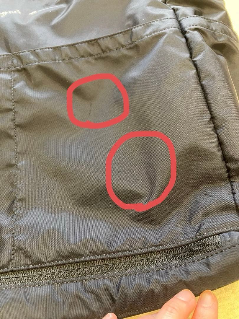 アニエスベー　ペアレンツバッグ　黒　2way