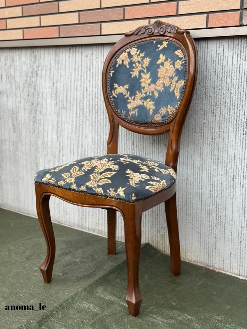 【ダイニングチェア】木製　ロココ調　猫足　金華山　アンティークヴィンテージ◎