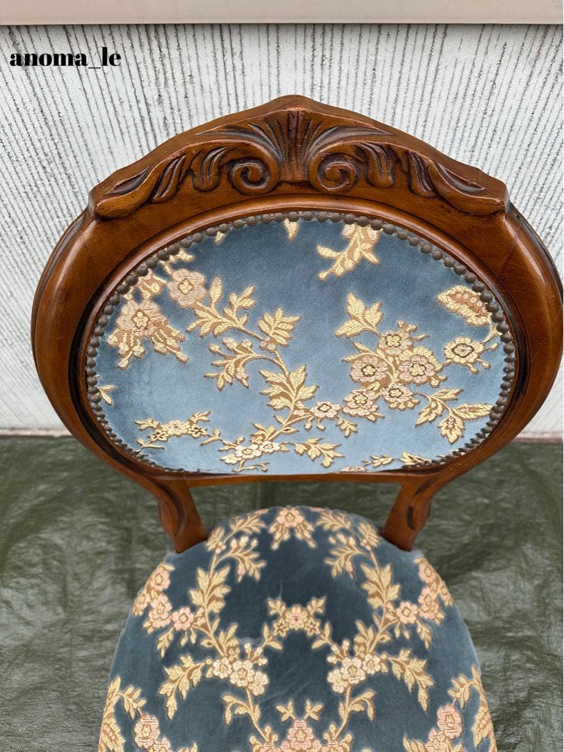 【ダイニングチェア】木製　ロココ調　猫足　金華山　アンティークヴィンテージ◎
