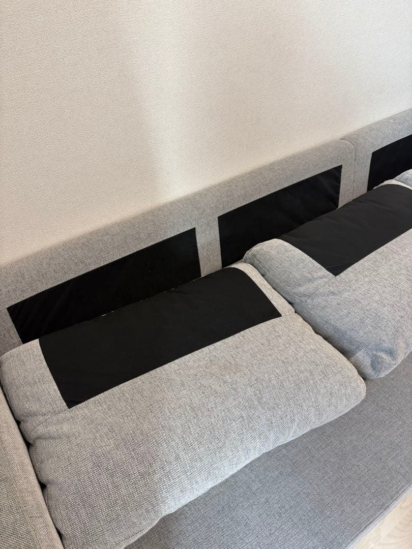 ニトリ グレー カウチソファ 収納付き 3人掛け