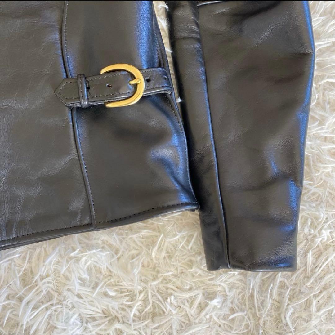 【美品】VANSON タイプB ライナー付 シングルライダース 34