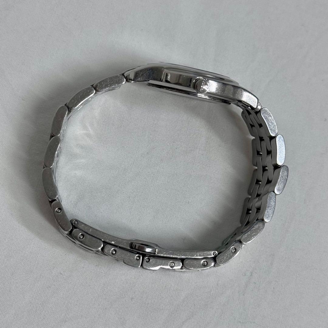 GUCCI ステンレススチールブラックダイヤル時計5500Lレディースダイヤ付き