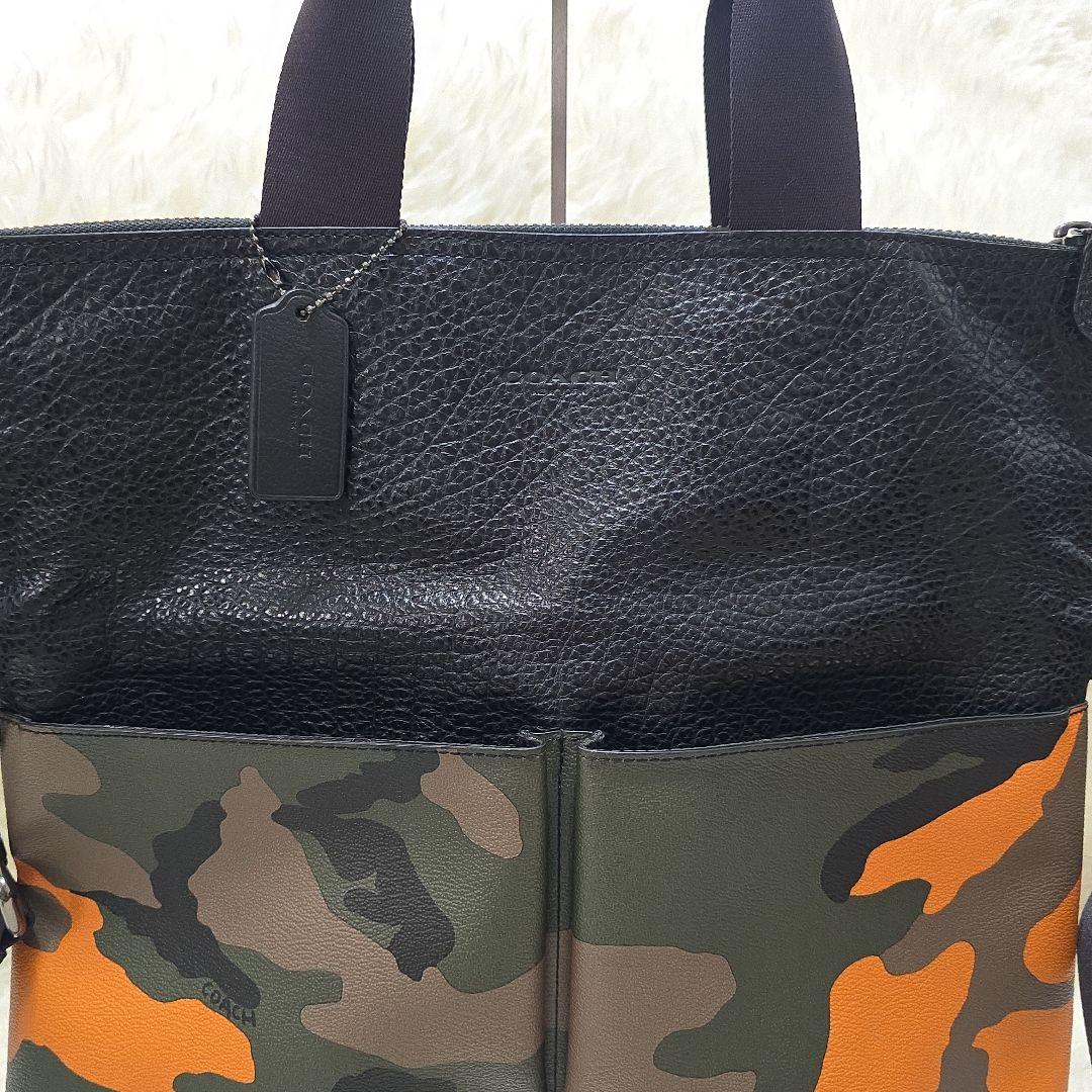 COACH コーチ　迷彩　カモフラージュ柄　ショルダー　トートバッグ