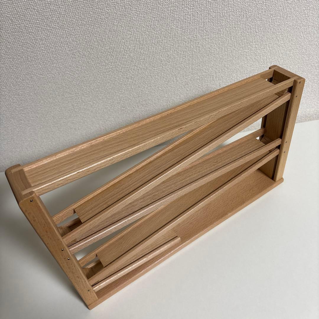 Beck ベック社　トレインカースロープ　クネクネバーン　大　木製おもちゃ　車