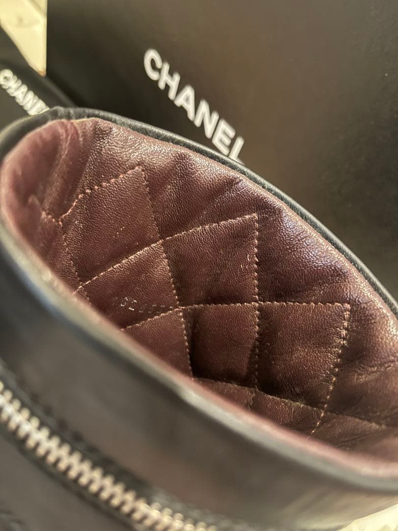 CHANELブーツシャネルブーツ レザーブーツ エンジニアブーツ ココマーク