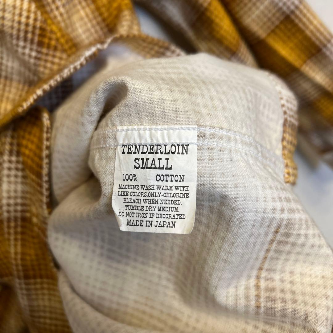 TENDERLOIN オープンカラー フランネル シャツ テンダーロイン