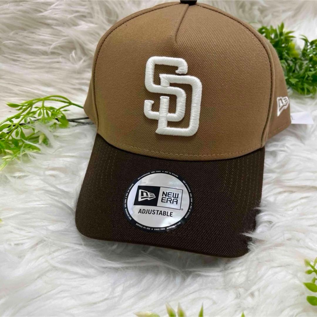 新品 NEWERA SD サンディエゴ ベージュ ニューエラ キャップ MLB