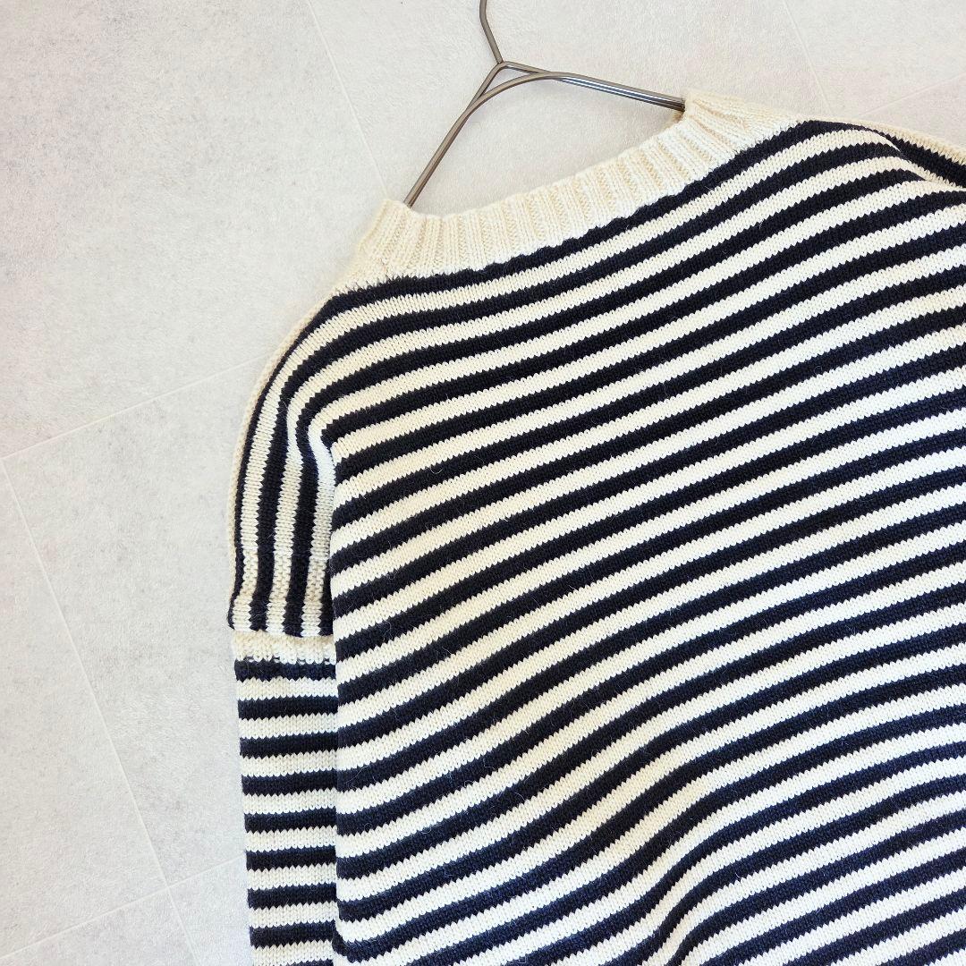 希少Lサイズ✨️ルトリコチュール 英国製 ガンジーセーター ボーダー ビショップ