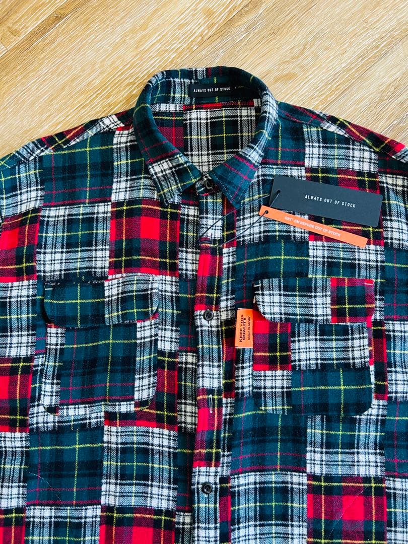 新品〈ALWAYS OUT OF STOCK〉CPO チェックシャツ　サイズL