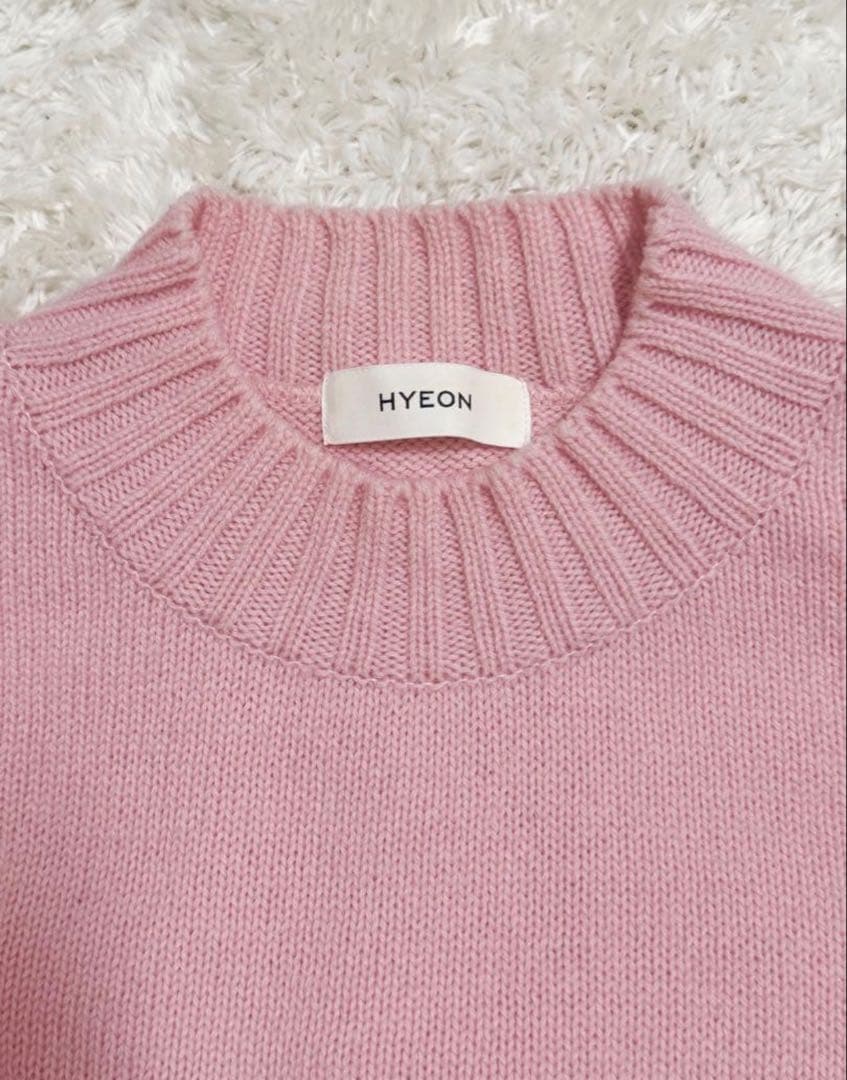 hyeon《へヨン》　パンプキンニット　イチゴミルク