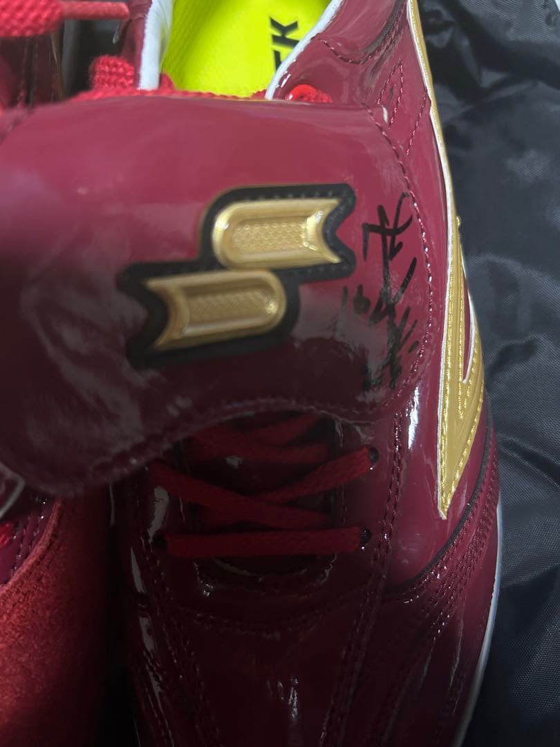 本日限定値下げ　楽天　青山浩二　SSK 赤 スパイク 直筆サイン入り　野球