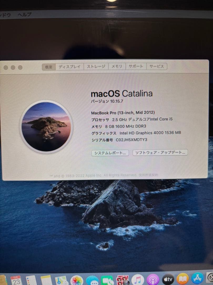 【早い者勝ち】Apple MacbookPro13インチ MD101J シルバー