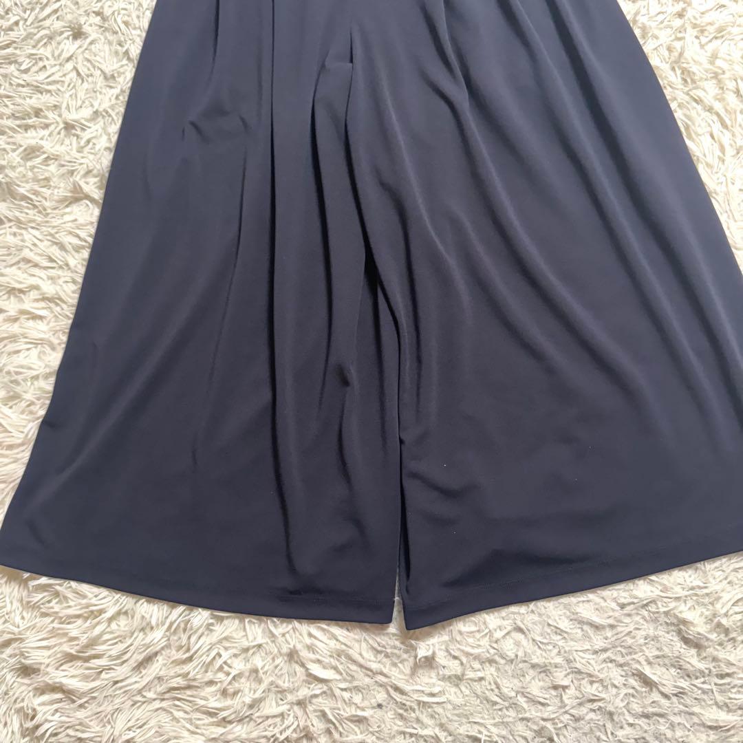 【近年美品✨】フォクシー　ガウチョパンツ ジャージー ワイド　ネイビー 40