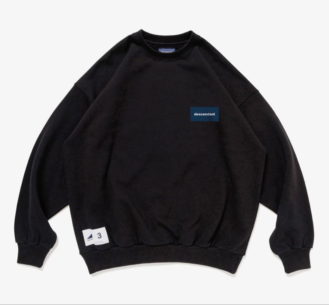 DESCENDANT CETUS CREW NECK 最安値 BLACK