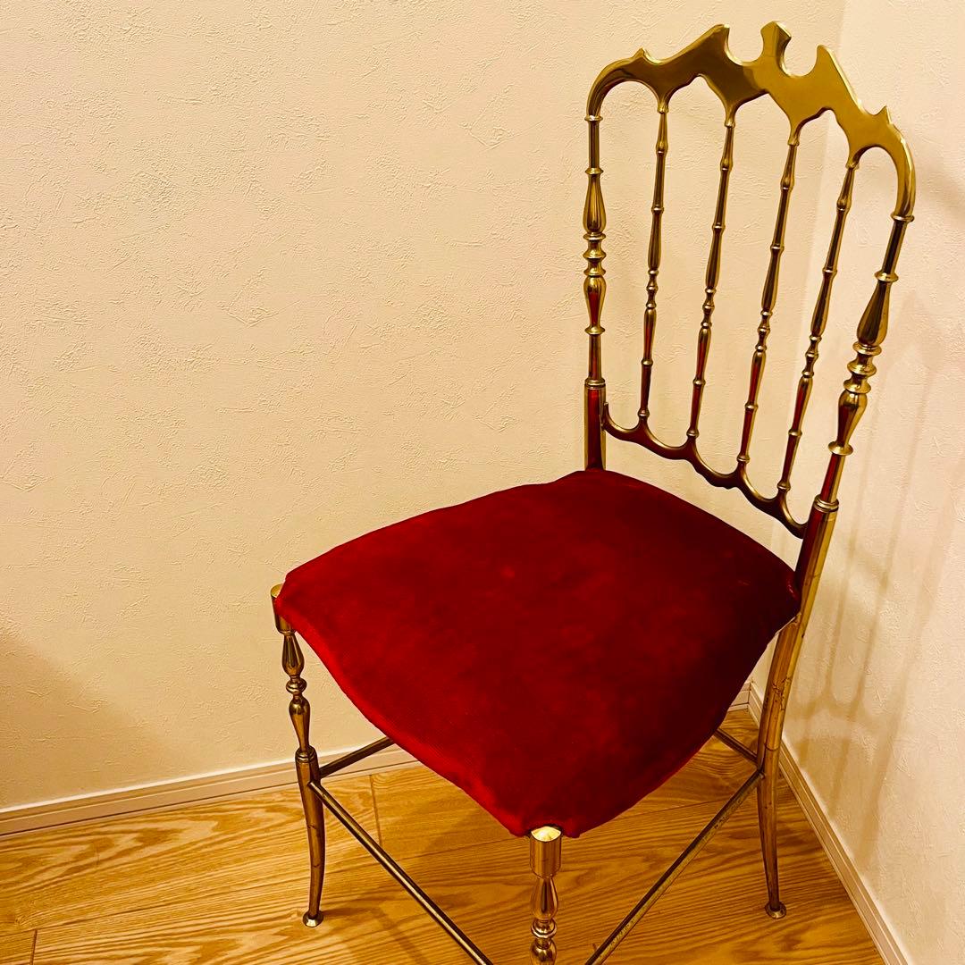 Chiavari キアヴァリチェア　真鍮　イタリア　ヴィンテージ　ゴールド