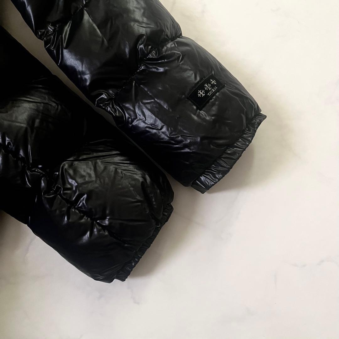 希少　XL　美品　タトラス　ダウンコート　アマンダ　ショールカラー　黒　 04