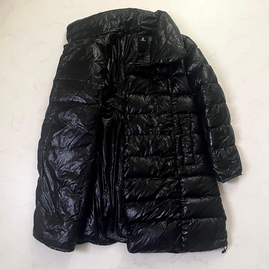 希少　XL　美品　タトラス　ダウンコート　アマンダ　ショールカラー　黒　 04