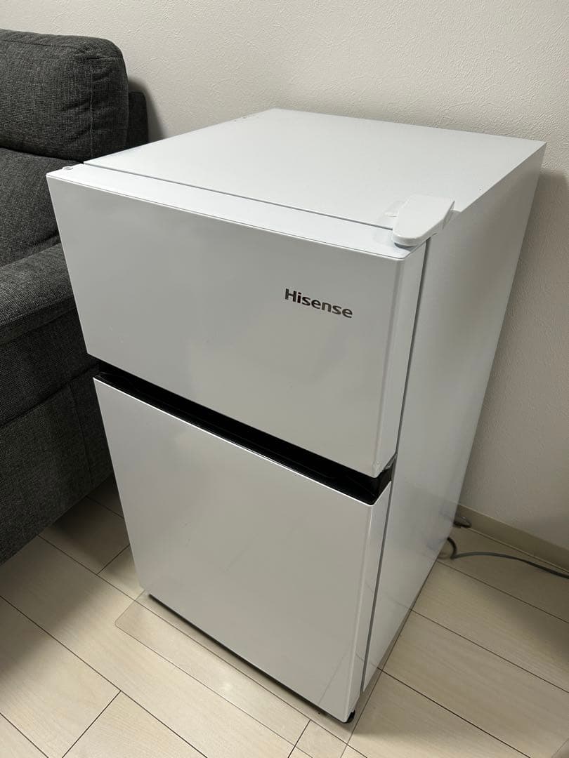 【美品】Hisense 87L 冷蔵庫 HR-B91HW（2023年製）送料込み