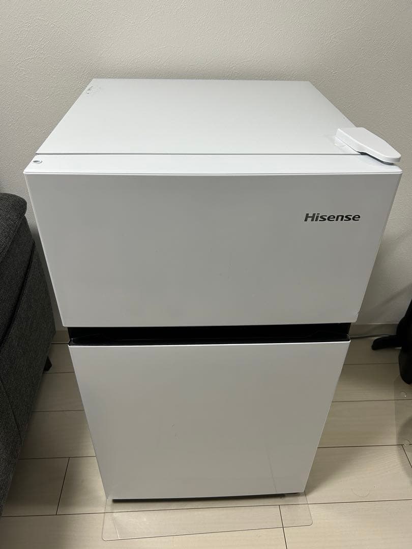 【美品】Hisense 87L 冷蔵庫 HR-B91HW（2023年製）送料込み