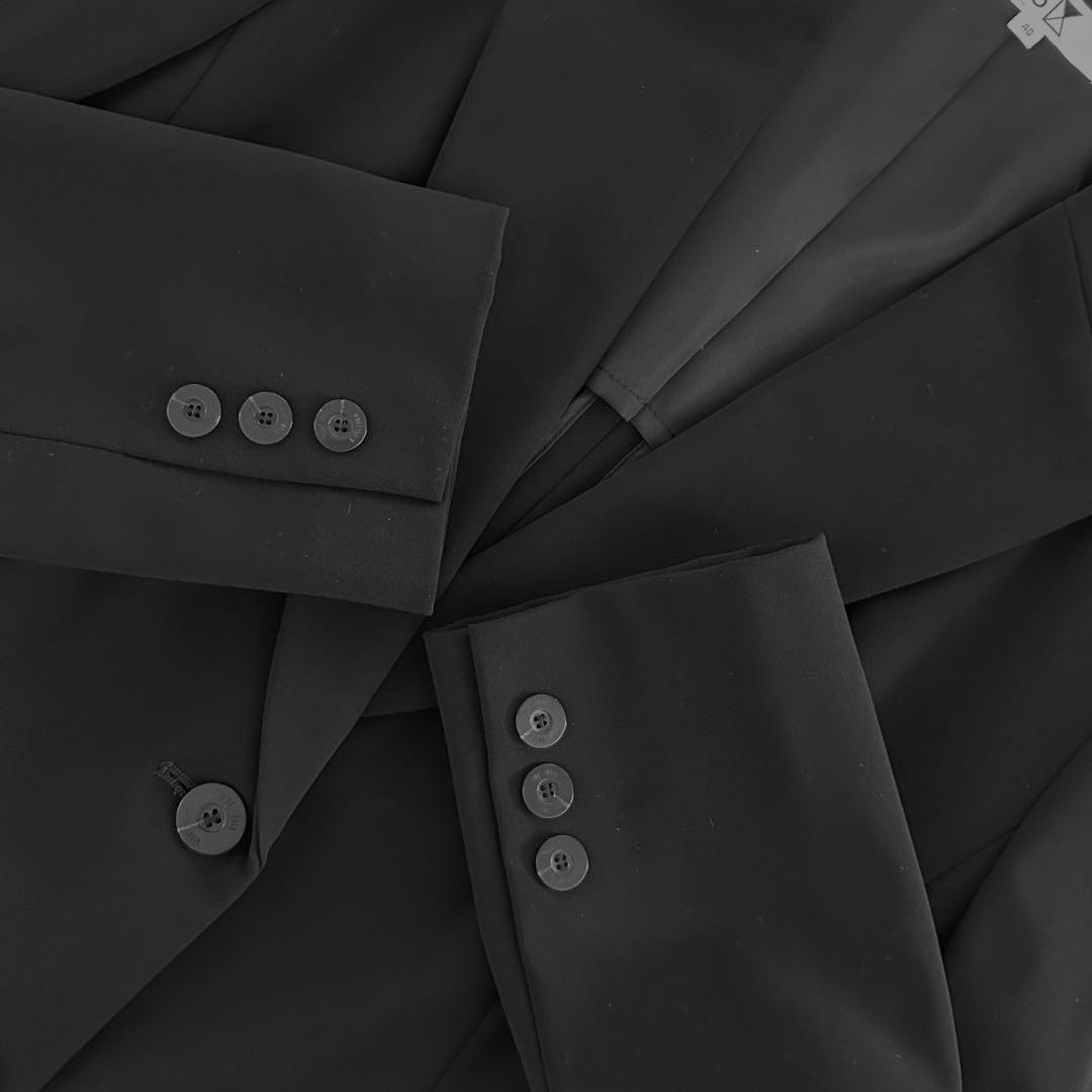 【美品】23区 セットアップ スーツ 3点セット 大きいサイズ 40 L 黒