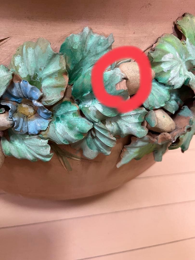 観葉植物　鉢カバー　イタリア　テラコッタ