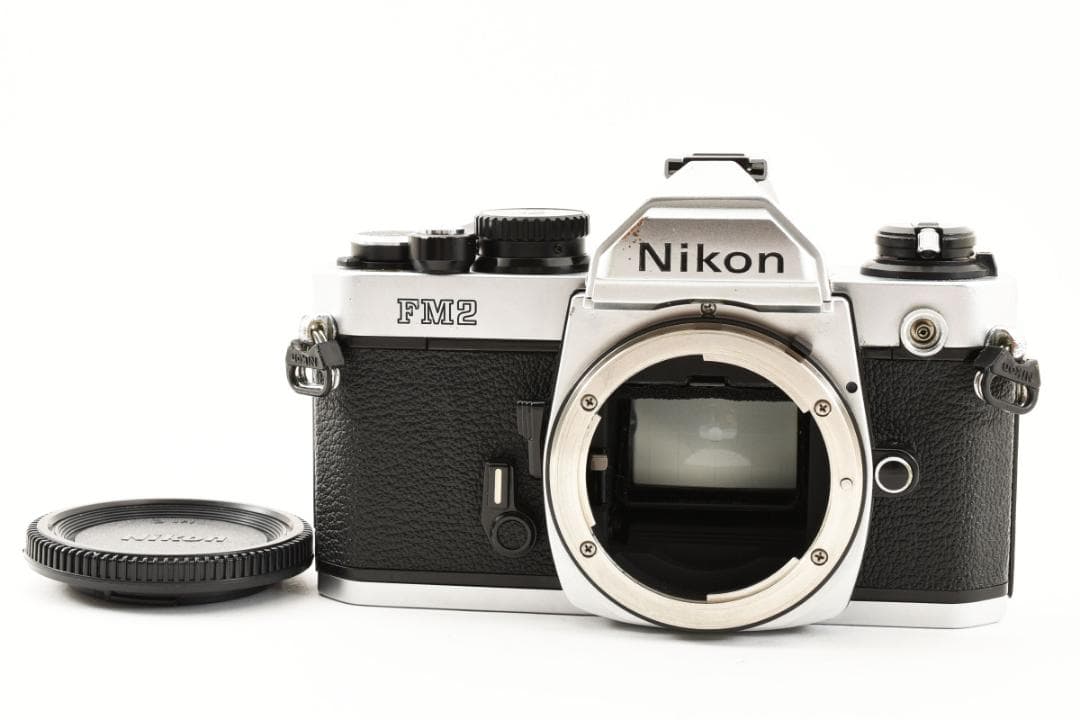 美品　NIKON NEW FM2 シルバー フィルム　モルト新品交換済 C665