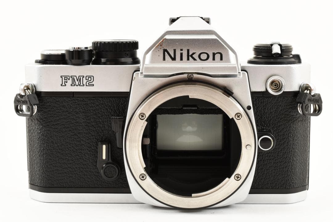 美品　NIKON NEW FM2 シルバー フィルム　モルト新品交換済 C665