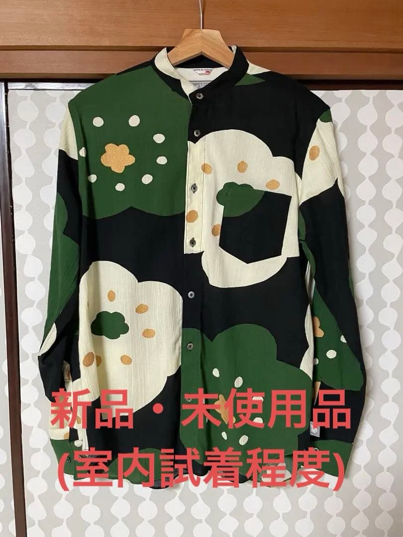 【新品未使用】SOU・SOU　高島縮 スタンドカラーシャツ長袖