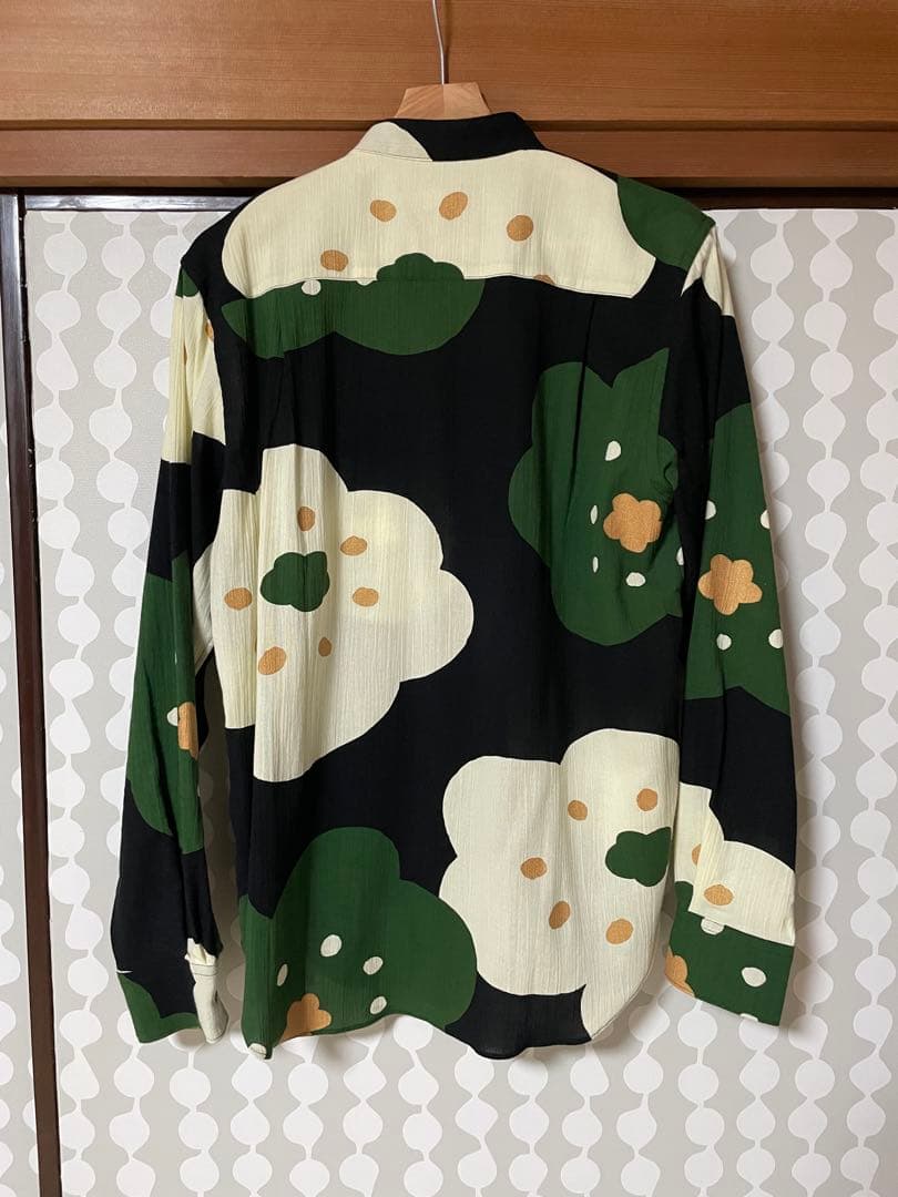 【新品未使用】SOU・SOU　高島縮 スタンドカラーシャツ長袖