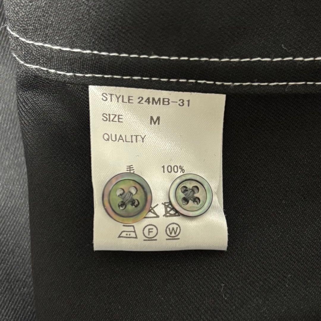 MB ULTIMATE 尾州ウール パーマネントカラーステッチシャツ M