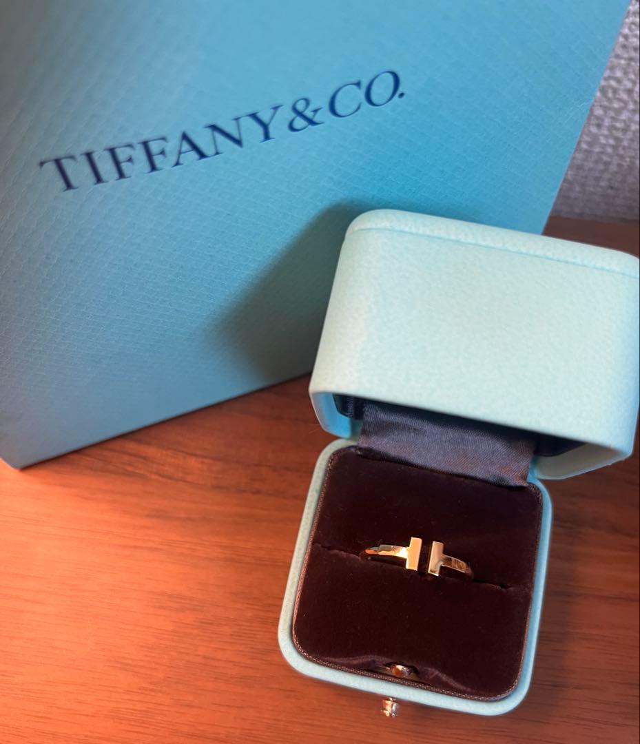 ティファニー　Tワイヤーリング　K18イエローゴールド