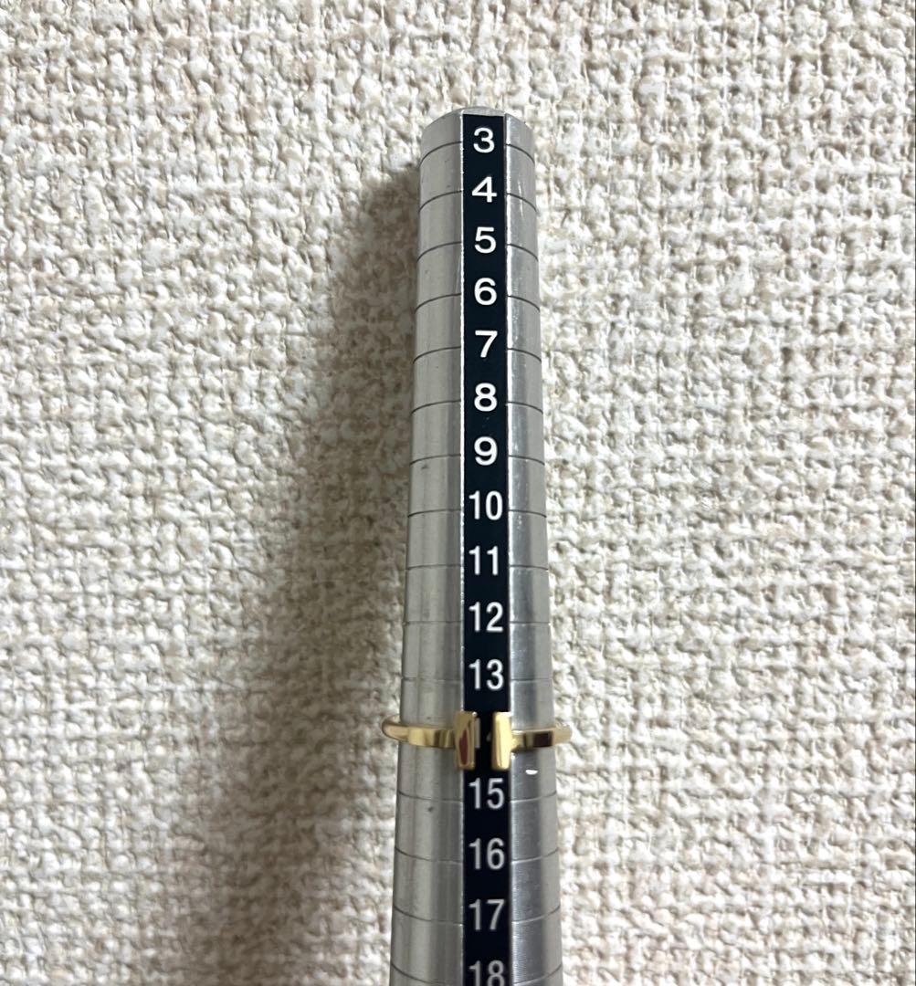 ティファニー　Tワイヤーリング　K18イエローゴールド