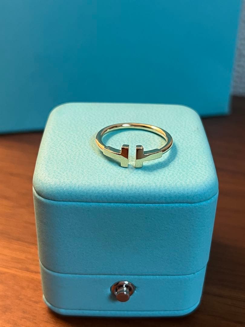 ティファニー　Tワイヤーリング　K18イエローゴールド