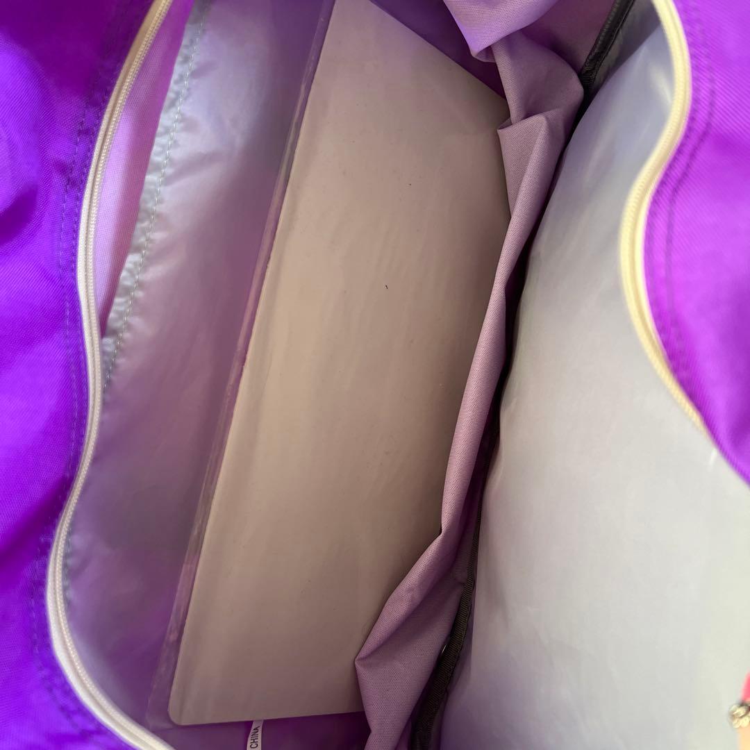 旧ワッペ 紫色 バッグ