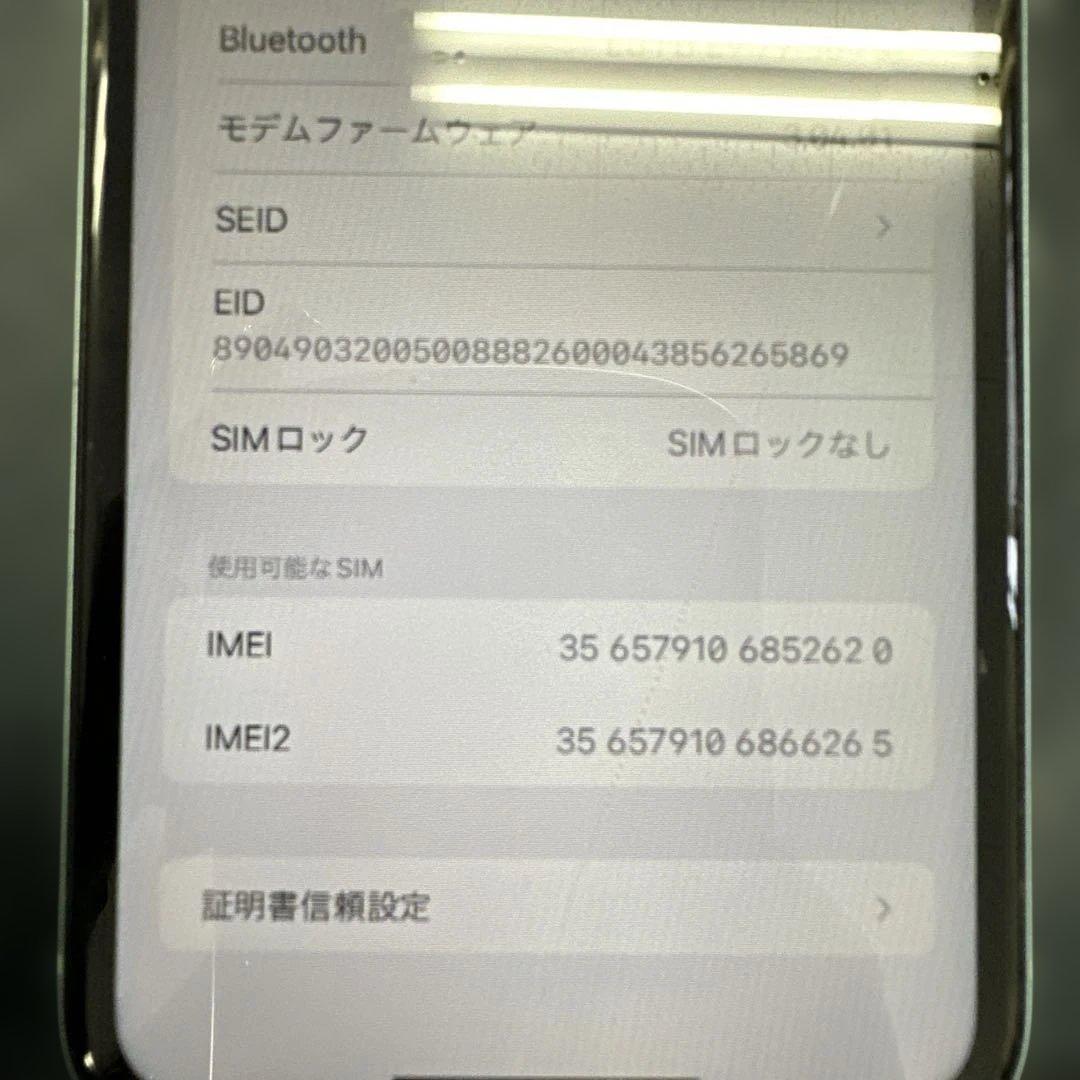Apple iPhone 11 ミントグリーン SIMロックなし