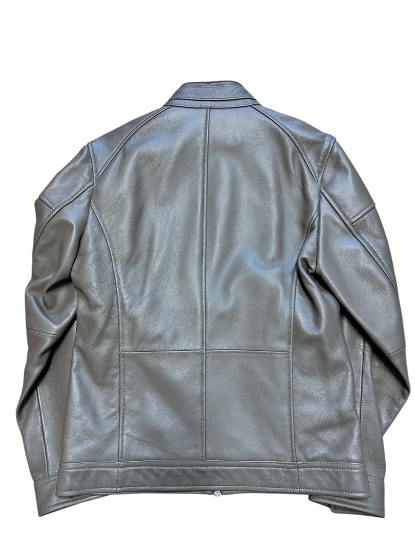 M希少！新品同様！メンズビギ ラトルトラップ 本革シングルライダース ラムレザー