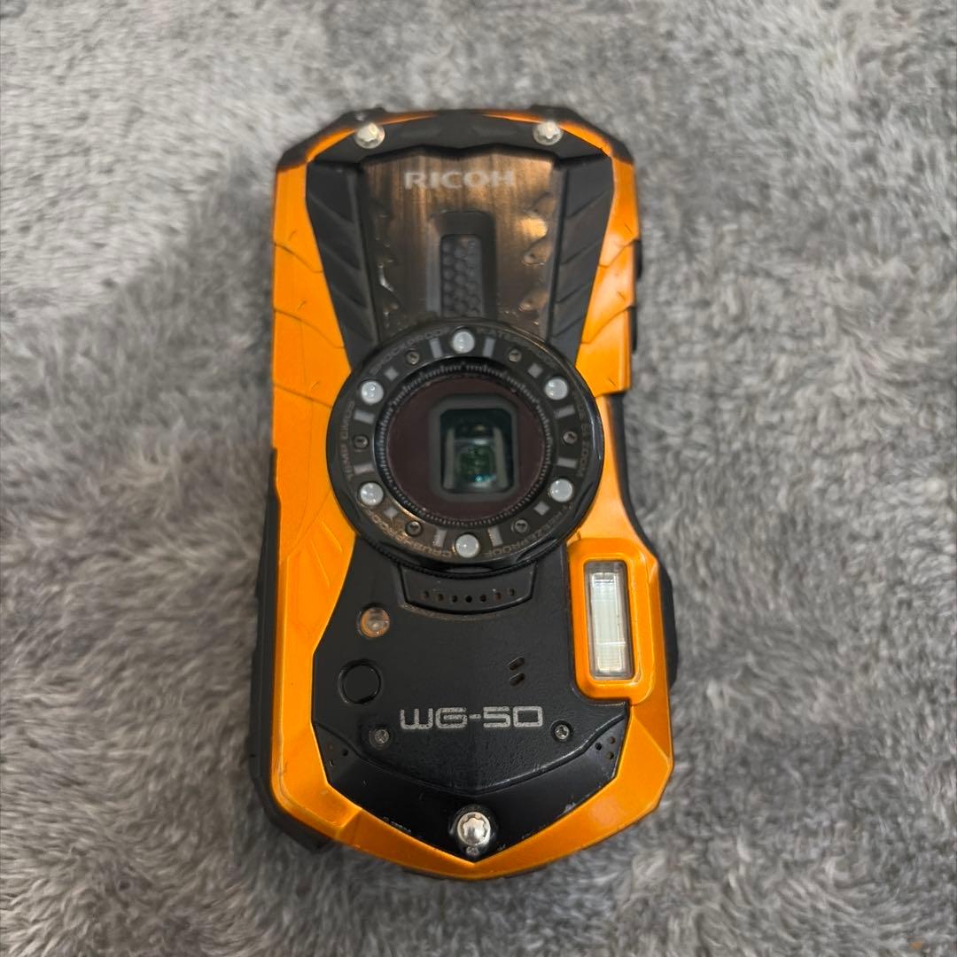 RICOH WG-50 コンパクトデジタルカメラ オレンジ/ブラック