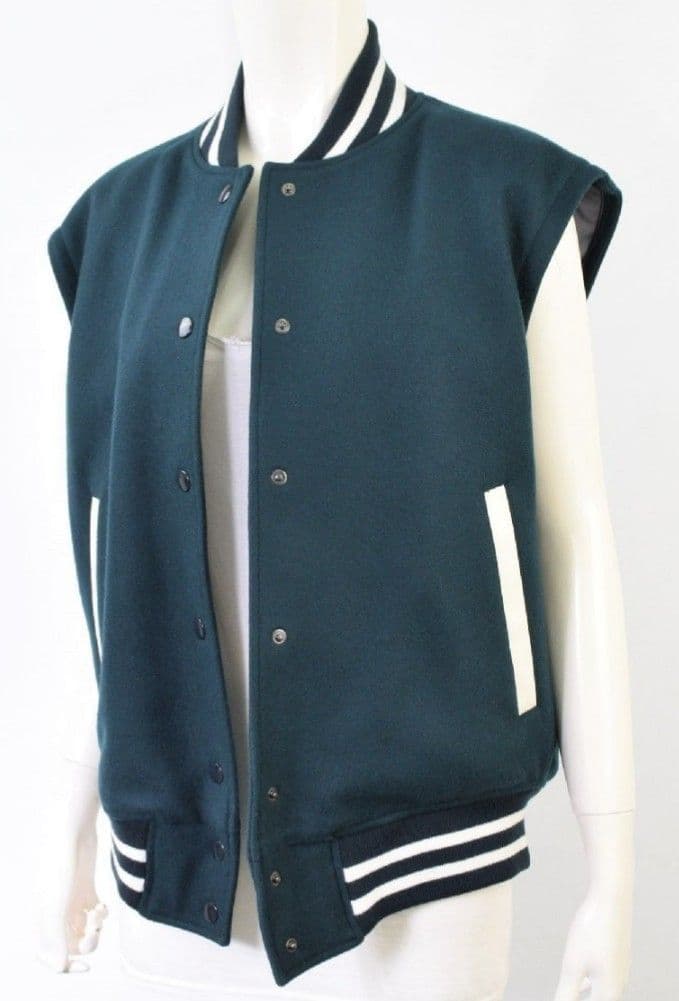 未使用6 ROKU ロク★2wayスタジャン・ベストダークグリーン 36