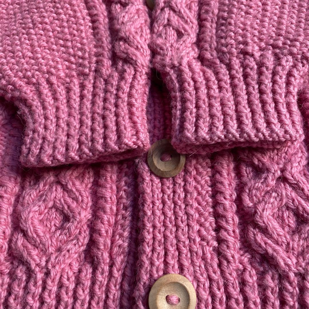 【希少 茶タグ】インバーアラン 3A スコットランド製 pink 40サイズ