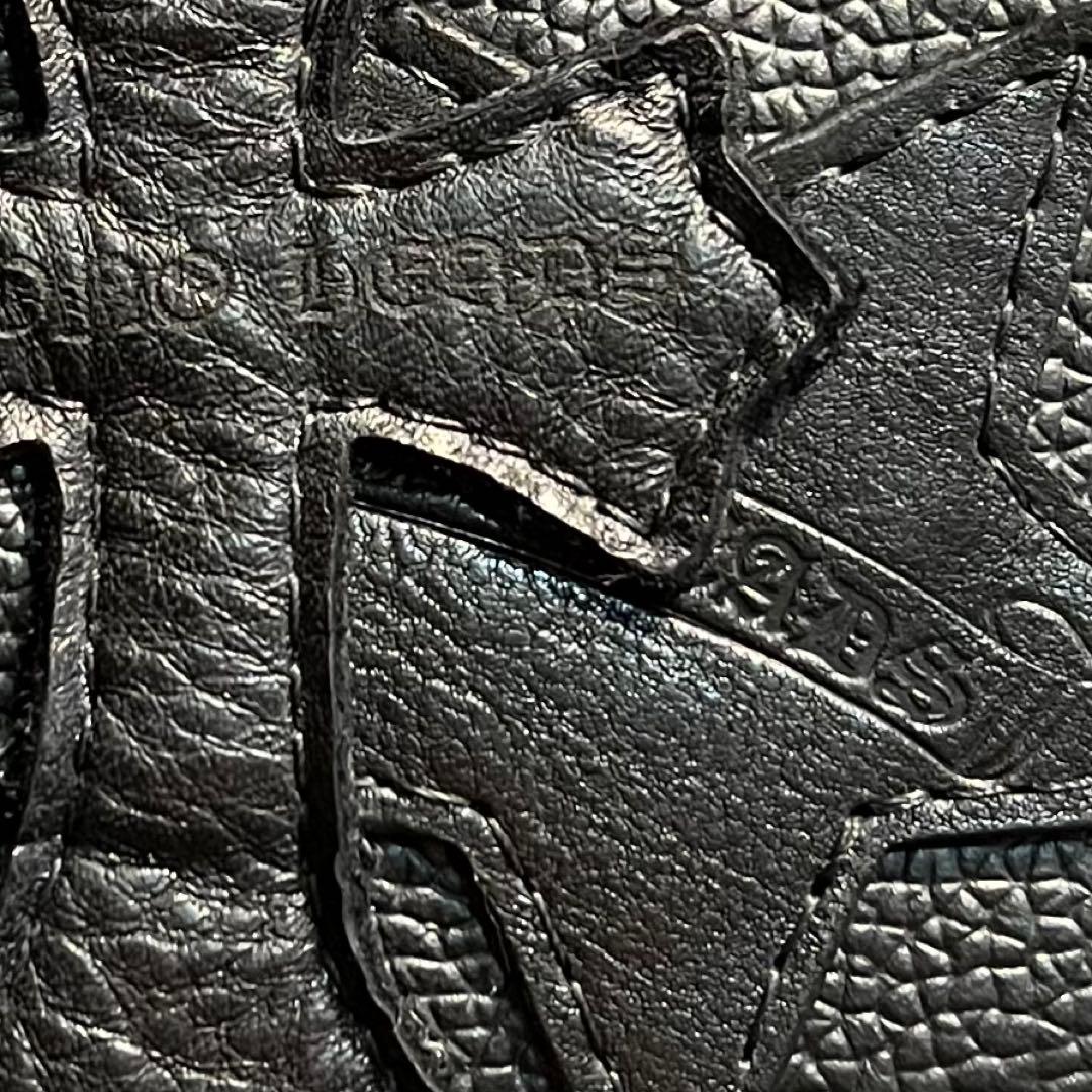 【限定1個】本革ボディバック/クロス&スターパッチ/シルバー925/男女兼用