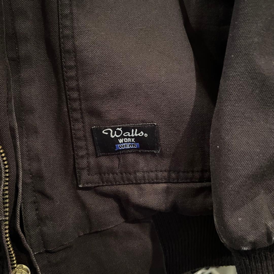 短丈　Walls フード付きジャケット 黒