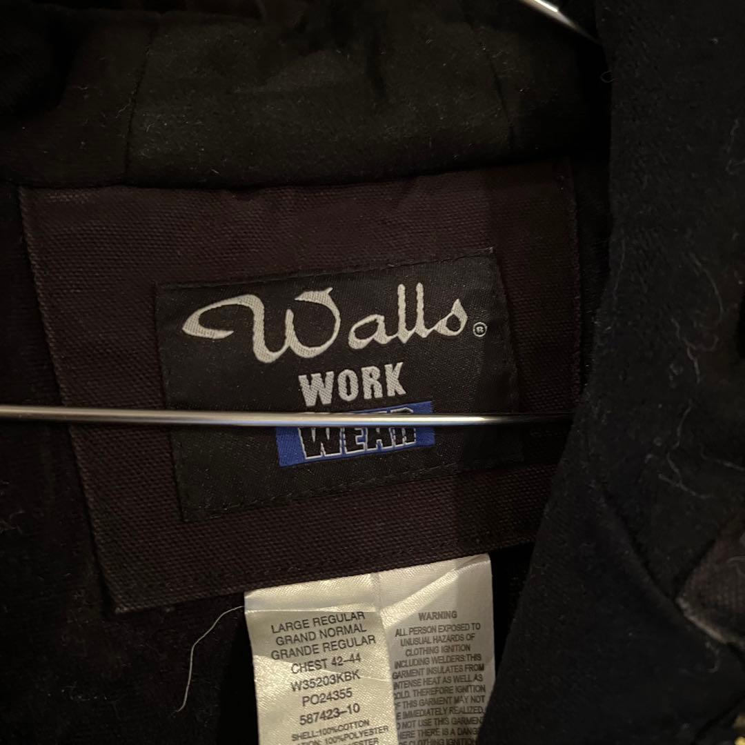 短丈　Walls フード付きジャケット 黒