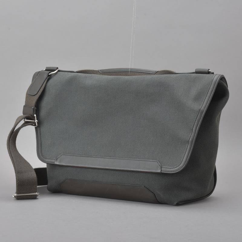 美品◇エルメス アレルトゥール メッセンジャーバッグ □R刻印キャンバス カーキ