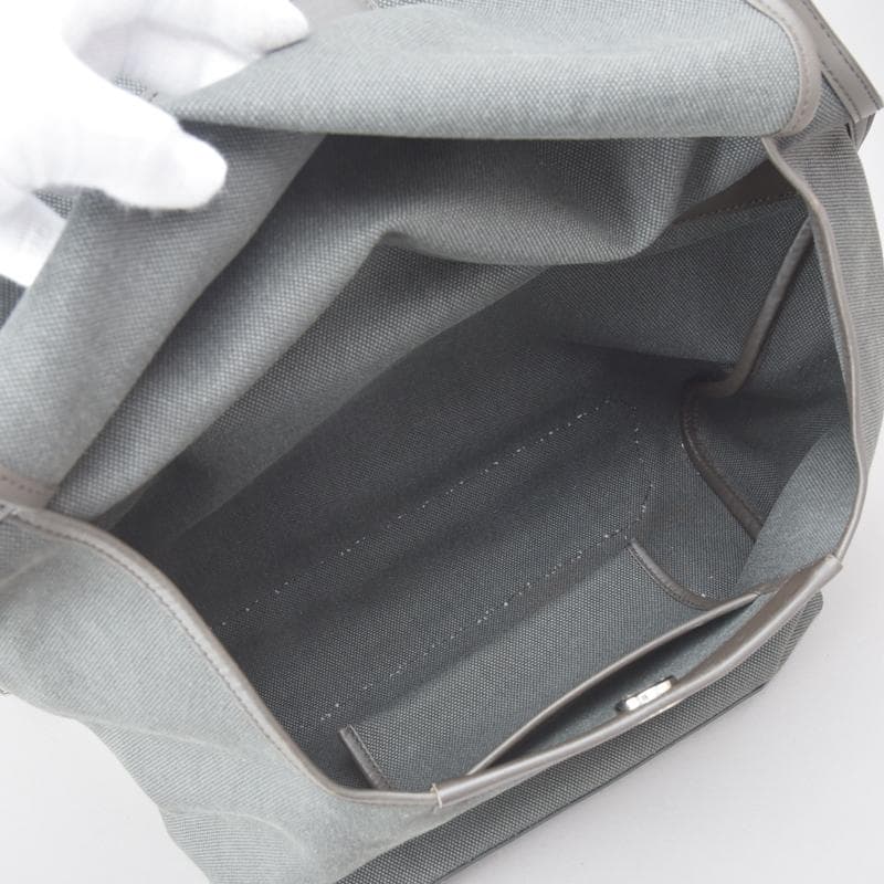 美品◇エルメス アレルトゥール メッセンジャーバッグ □R刻印キャンバス カーキ