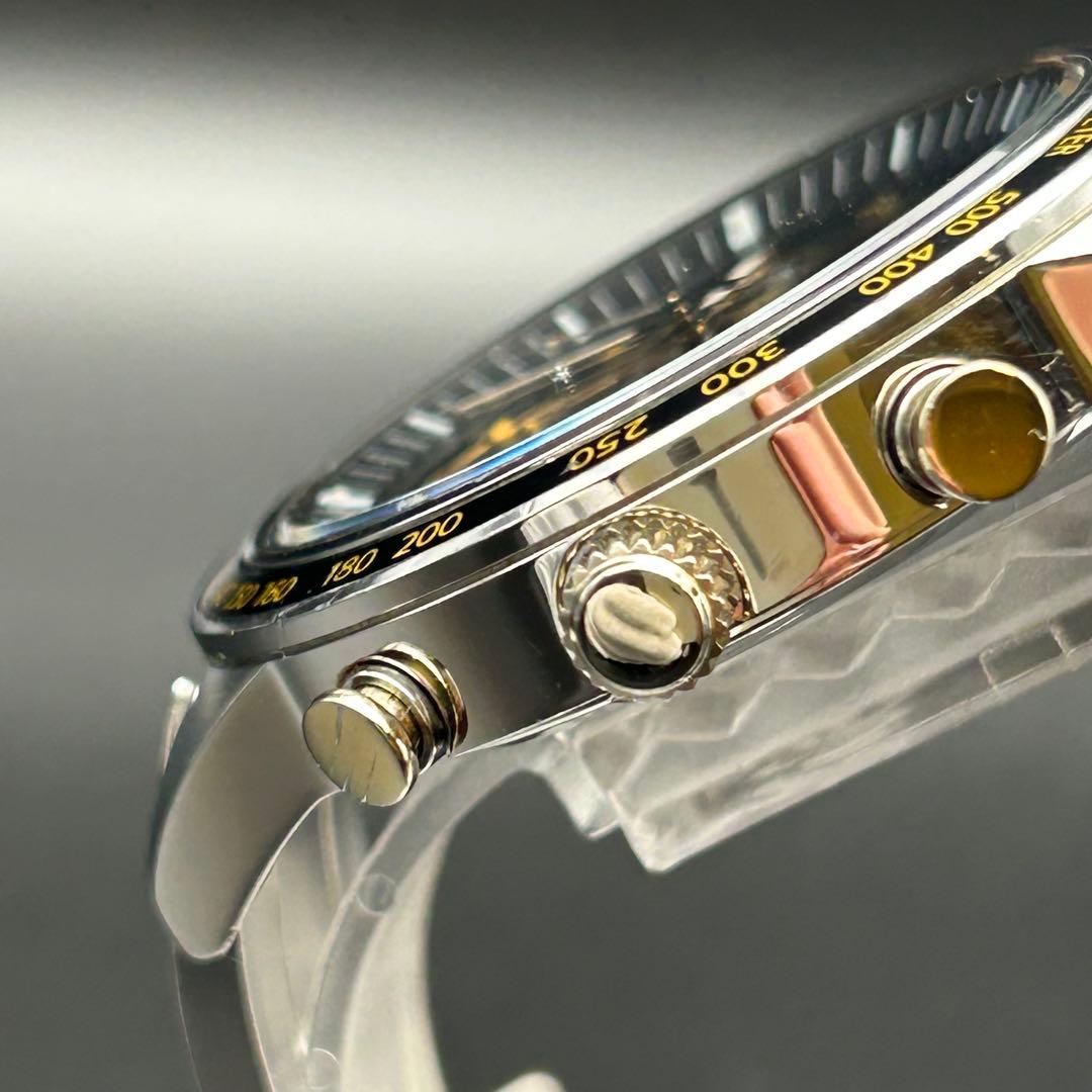 【美品】SEIKO クロノグラフ 7T92-0NW0 黒金