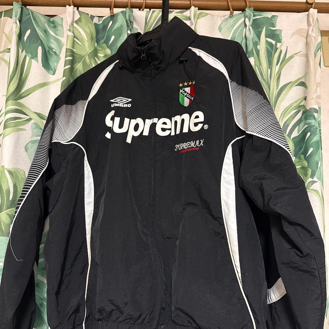Supreme ナイロンジャケット Lブラックアンブロコラボ mm